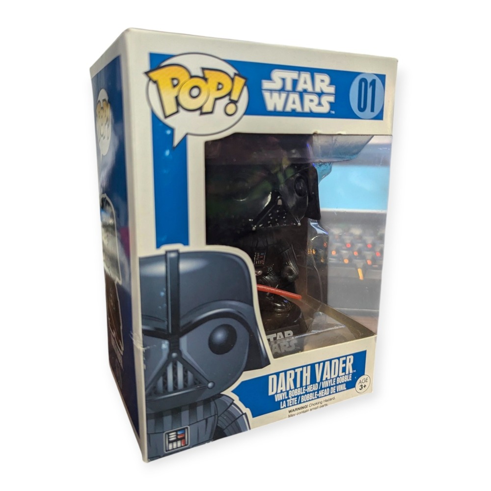 Funko Pop Star Wars Darth Vader 01 Vinyl Bobble Head Series 1 2010 Figure
